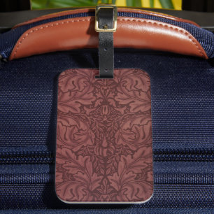 Étiquette À Bagage Acanthus de William Morris, textile floral vintage