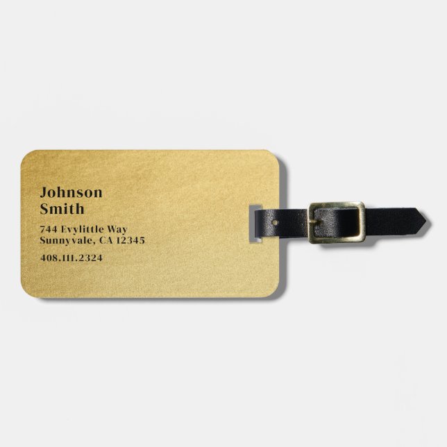 Étiquette À Bagage Accessoire de voyage Custom School Suitcase sac à  (Devant horizontal)