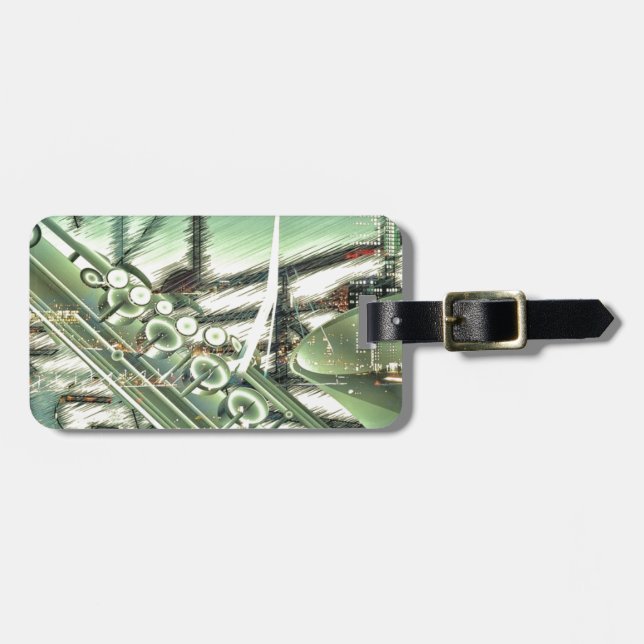 Étiquette À Bagage Accessoires design de musique saxophone - personna (Devant horizontal)