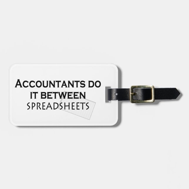 Étiquette À Bagage Accountants do it ! (Devant horizontal)