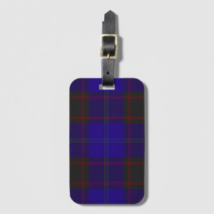 Étiquette À Bagage Accueil Clan Hume Navy et carreaux verts des Highl