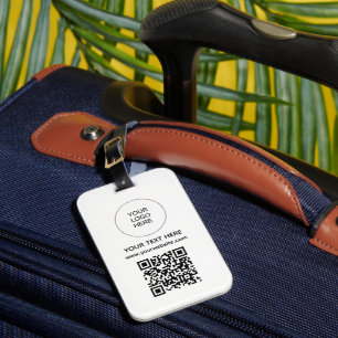 Étiquette À Bagage Adresse du site Web du logo personnalisé Code QR S