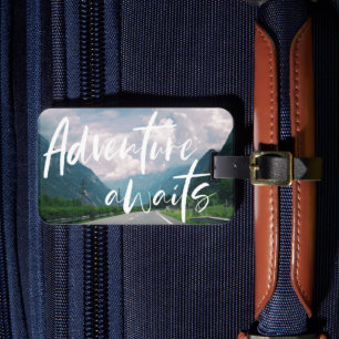 Étiquette À Bagage Adventure Attend Bagages de voyage