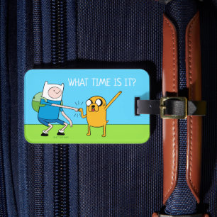 Étiquette À Bagage Adventure   Finn & Jake Fist Bump
