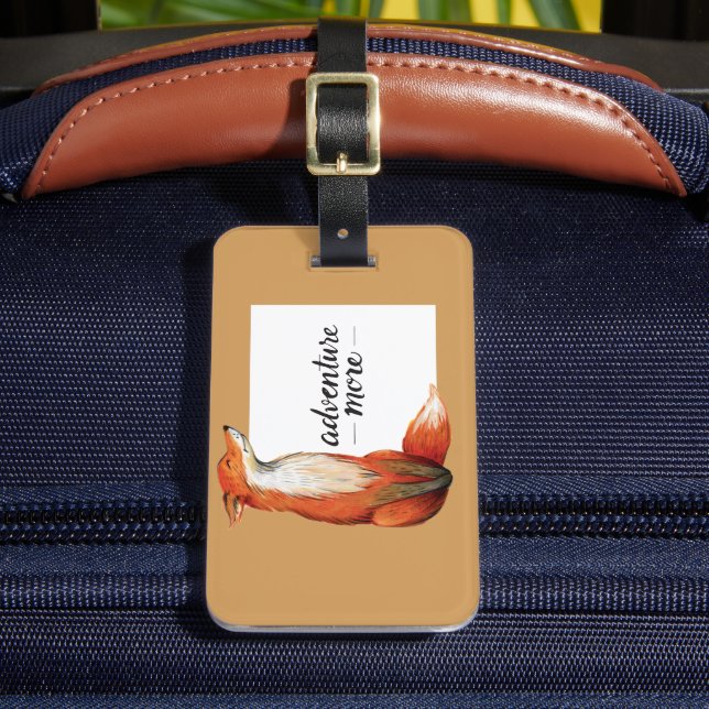 Étiquette À Bagage Adventure Plus Aquarelle Fox (Insitu Rectoal 2)