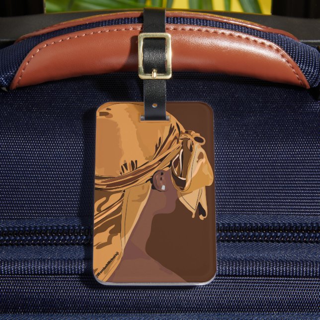 Étiquette À Bagage Aesthetic art Black man with durag artwork (Insitu Rectoal 2)