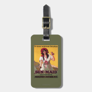 Étiquette À Bagage Affiche de raisin sec de la Californie de
