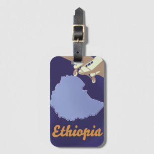 Étiquette À Bagage Affiche de voyage Éthiopie