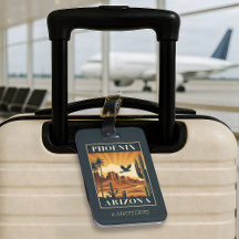 Affiche de voyage rétro personnalisée Phoenix Ariz