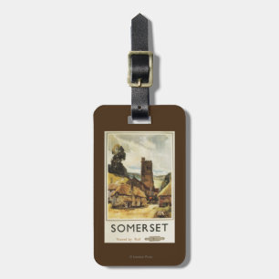 Étiquette À Bagage Affiche ferroviaire britannique de scène