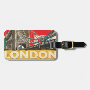 Étiquette À Bagage Affiche vintage de Londres