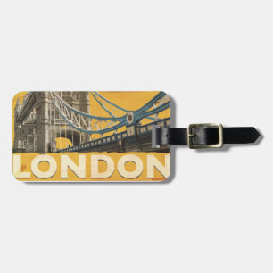 Étiquette À Bagage Affiche vintage de Londres