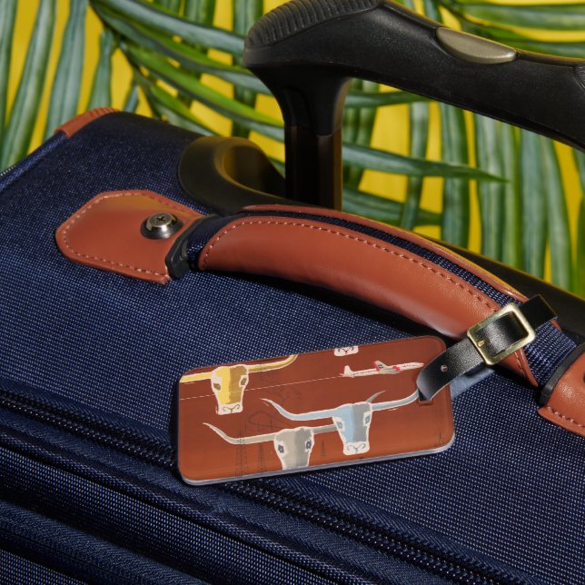 Étiquette À Bagage Affiche Voyage Pour American Airlines Vers Texas (Insitu Rectoal 3)