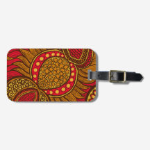 Africain Ankara Red Global Floral Bagage