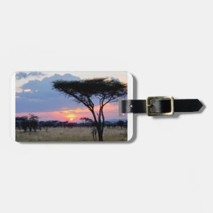 Étiquette À Bagage Afrique - Coucher de soleil 3
