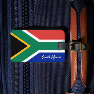 Étiquette À Bagage Afrique du Sud étiquettes de bagage, drapeau patri