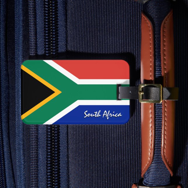 Étiquette À Bagage Afrique du Sud étiquettes de bagage, drapeau patri (Insitu Rectoal 4)