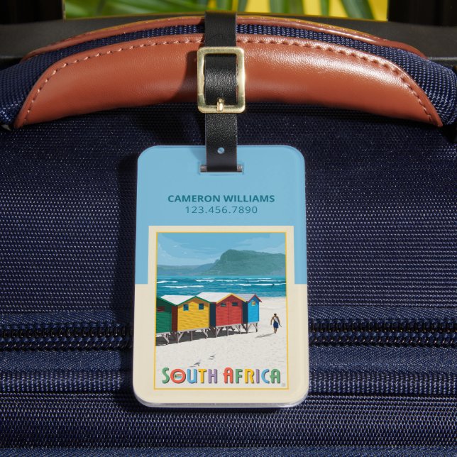 Étiquette À Bagage Afrique du Sud | Plage de Muizenberg (Insitu Rectoal 2)