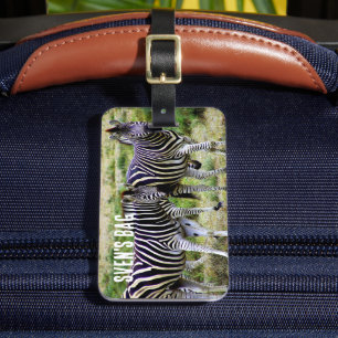 Étiquette À Bagage Afrique Zebra Pair
