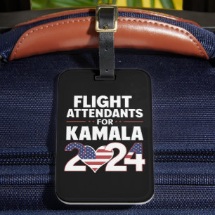 Étiquette À Bagage Agents De Vol Pour Les Élections De Kamala Harris 