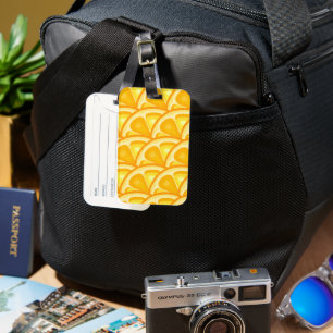 Étiquette À Bagage Agrumes TROPICALES FRUITS D'ÉTÉ Citrons d'orange