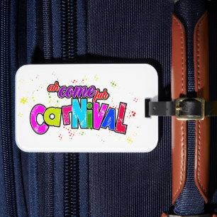 Étiquette À Bagage Ah Venez le carnaval