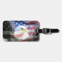 aigle chauve et drapeau des Etats-Unis