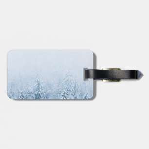 Étiquette À Bagage Aiguille de compas monogramme forêt d'épinette d'h