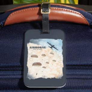 Étiquette À Bagage Airborne Les Parachutistes Les Plus Beaux Jump Per