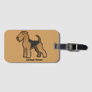 Étiquette À Bagage airedale terrier