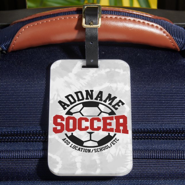 Étiquette À Bagage AJOUT PERSONNALISÉ NOM Joueur de football Cravate- (Insitu Rectoal 2)