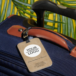 Étiquette À Bagage Ajouter votre logo Custom Text Promotion de l'entr