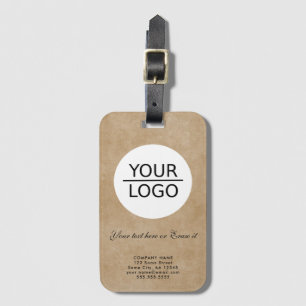 Étiquette À Bagage Ajouter votre logo Texte personnalisé Promotion de