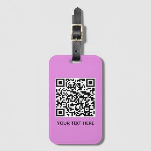 Étiquette À Bagage Ajouter votre propre code QR texte numérisation Mi