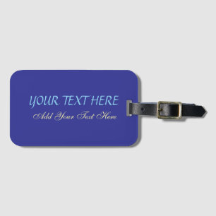 Étiquette À Bagage Ajouter votre propre texte Slogan minimaliste mode