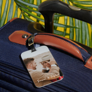 Étiquette À Bagage Ajoutez Votre Propre Nom Personnalisé Photo Cadeau