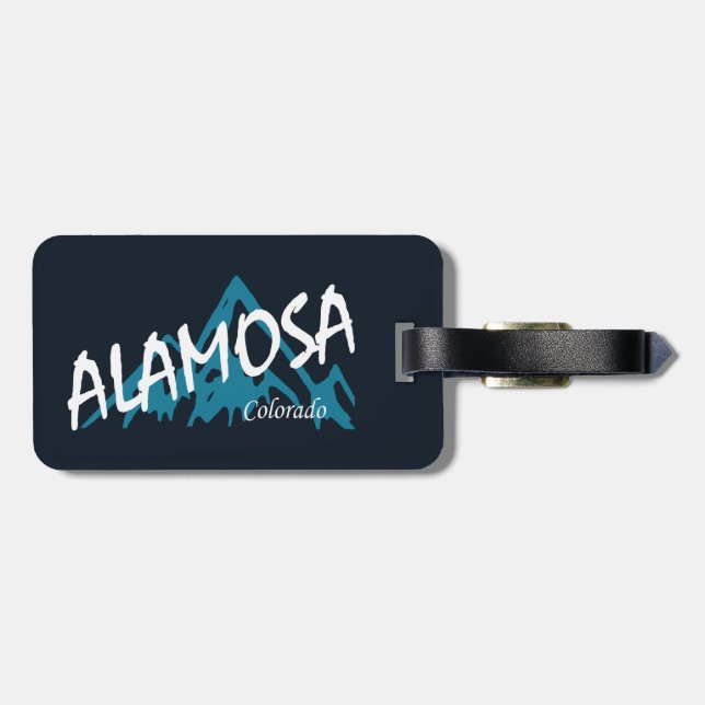 Étiquette À Bagage Alamosa Colorado (Dos horizontal)