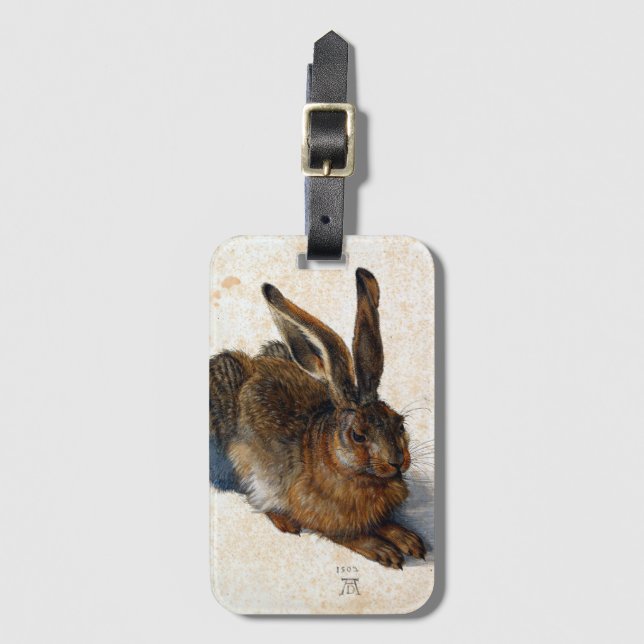 Étiquette À Bagage Albrecht Dürer Young Hare (Devant Vertical)