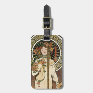 Étiquette À Bagage Alfonse Mucha Trappistine Nouveau