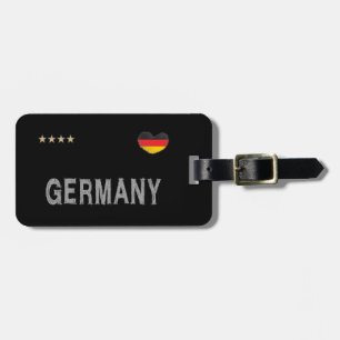 Étiquette À Bagage Allemagne Football Fan Chemise Coeur