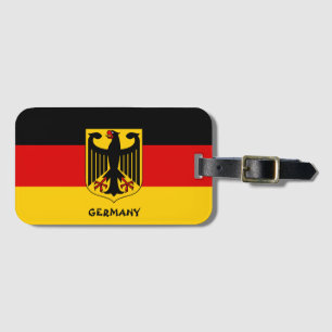 Étiquette À Bagage Allemagne Nationale Drapeau Patriotique