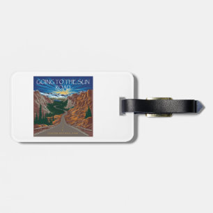 Étiquette À Bagage Aller Au Soleil Road Montana Vista