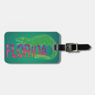 Étiquette À Bagage Alligator de Floride