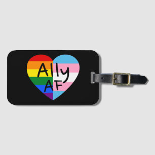 Étiquette À Bagage Ally AF III - Drapeau LGBTQ Gay Trans Queer Pride
