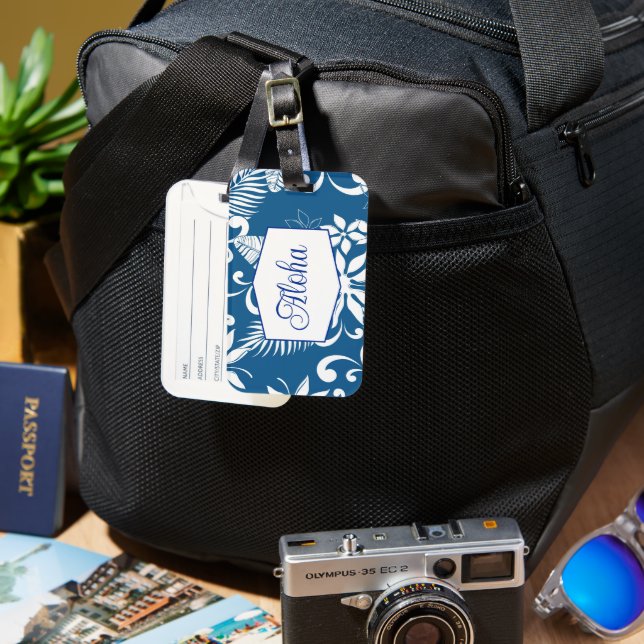 Étiquette À Bagage Aloha (Recto & Verso)