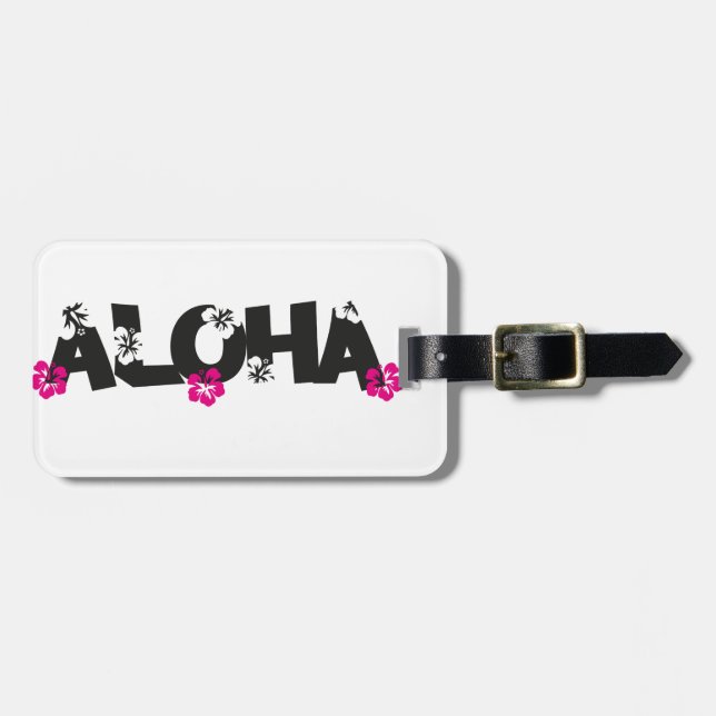Étiquette À Bagage Aloha (Devant horizontal)