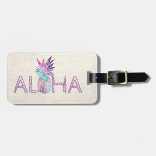 Étiquette À Bagage Aloha Ananas Hawaïen - Personnalisé