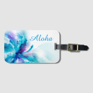 Étiquette À Bagage Aloha étiquette florale de bagage