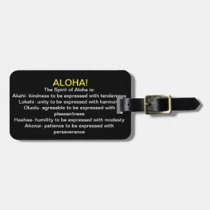 Étiquette À Bagage Aloha Hawaï