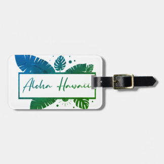 Étiquette À Bagage Aloha Hawaii Green T-Shirt Porte - clé